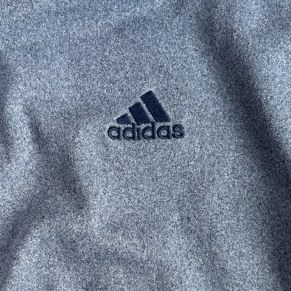 Adidas Gray Full-Zip Jacket with navy stripes - Picture 3 of 6